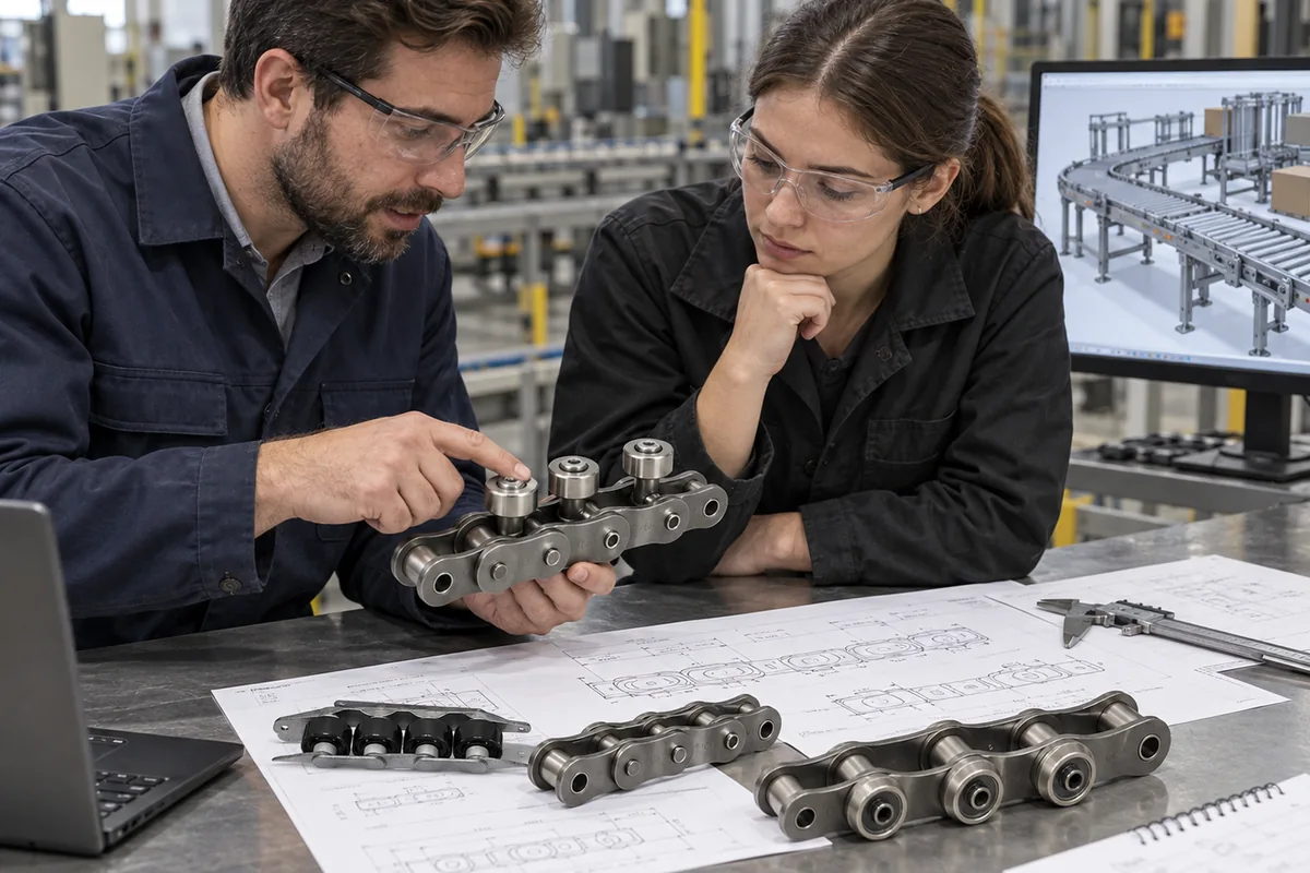 Pallet conveyor chain customization discussion